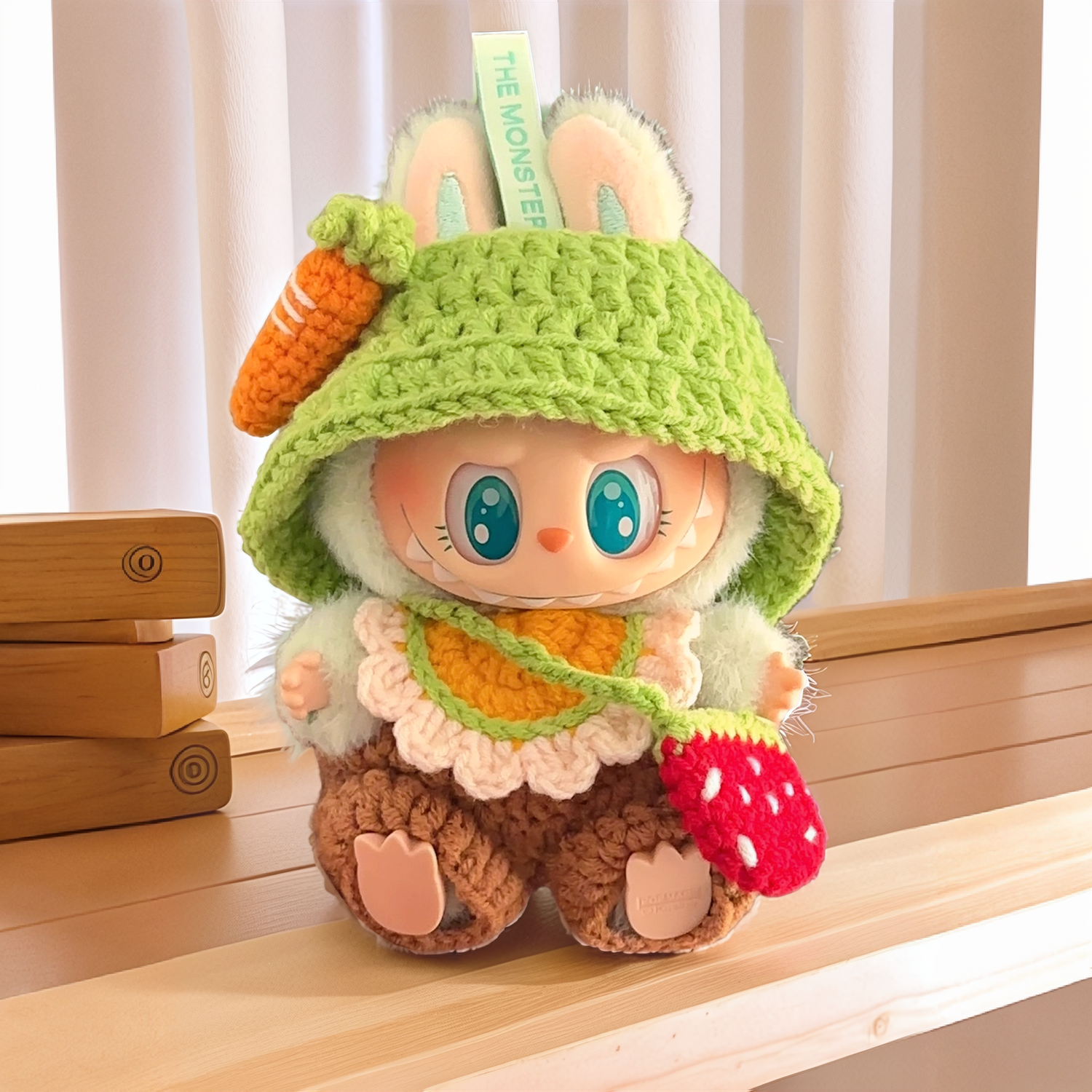 Carrot Spring Field Crochet Labubu Outfits