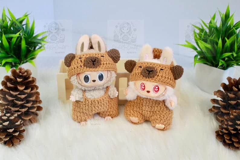 Labubu Kleid Amigurumi Kuscheltier Labubu Kleidung