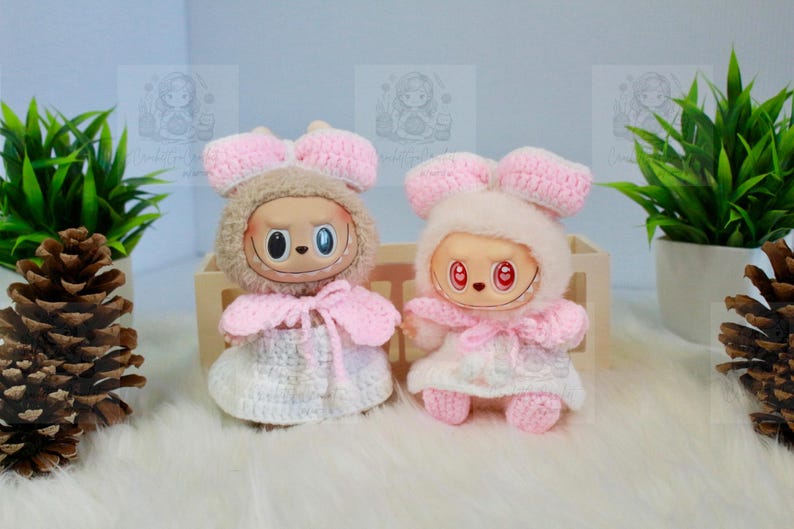 Labubu Kleid Amigurumi Kuscheltier Labubu Kleidung