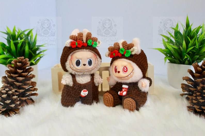 Labubu Kleid Amigurumi Kuscheltier Labubu Kleidung