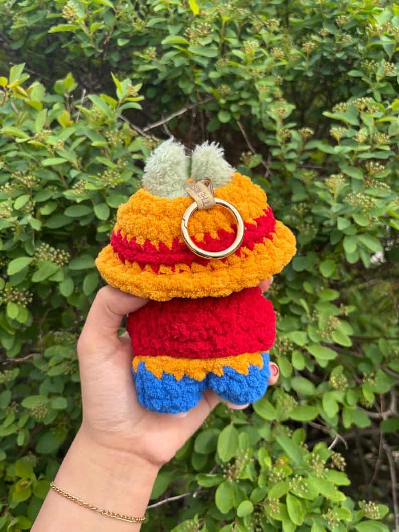 Labubu Monkey D Luffy Crochet Outfit