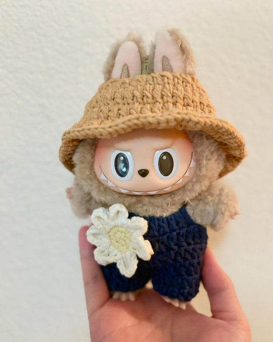 Handmade Crochet Fall in wild Outfit for LABUBU