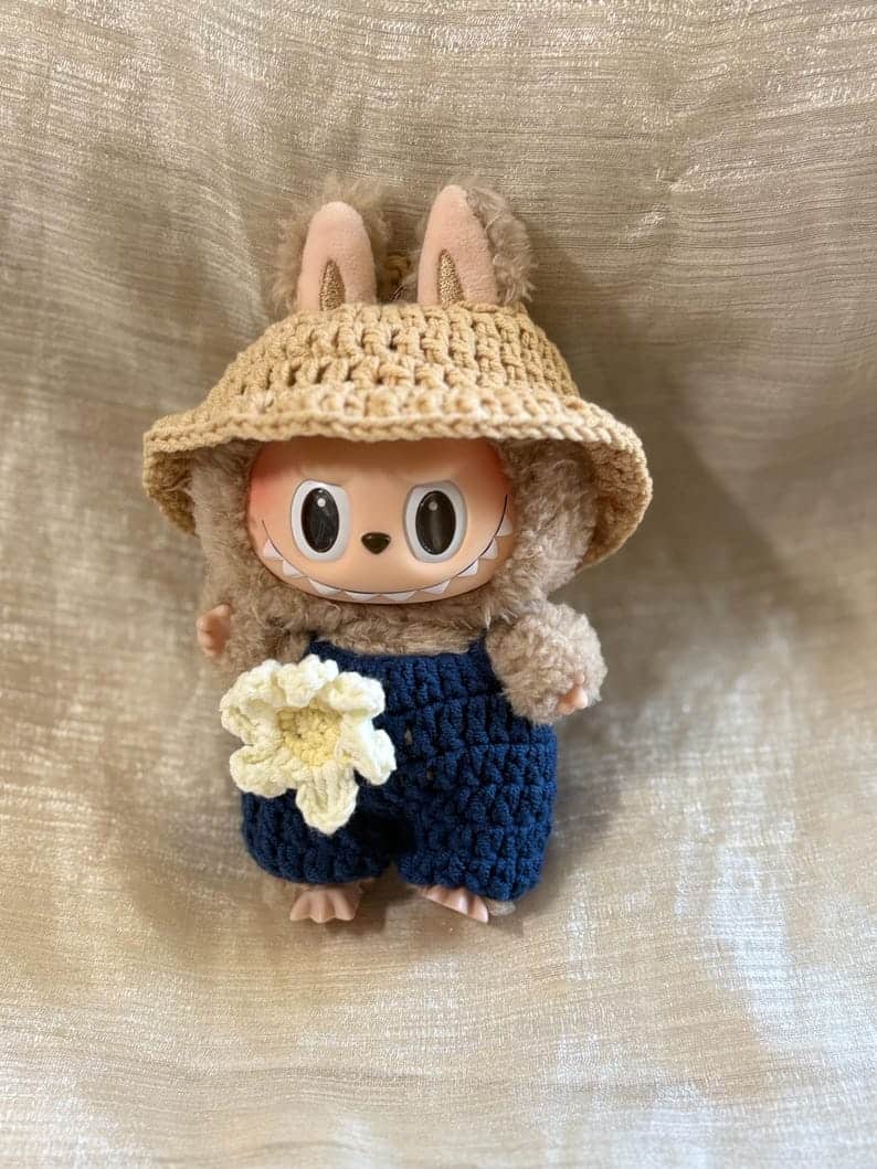 Tenue d'automne sauvage au crochet faite à la main pour LABUBU