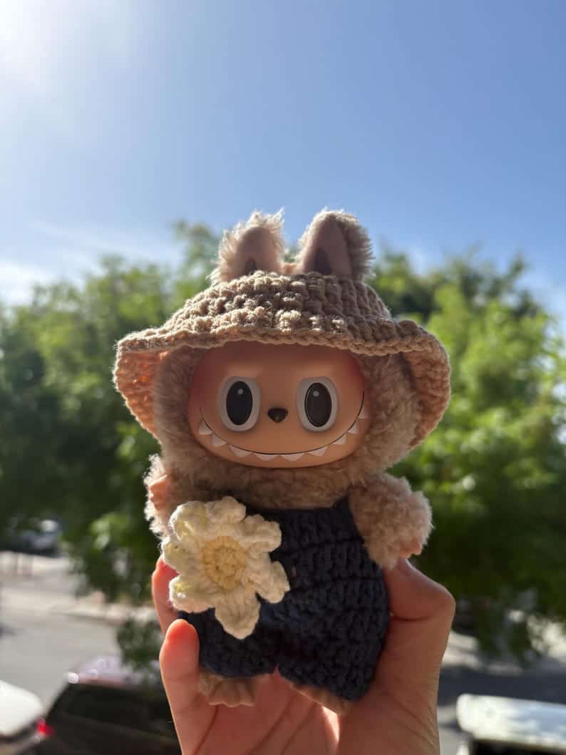 Tenue d'automne sauvage au crochet faite à la main pour LABUBU