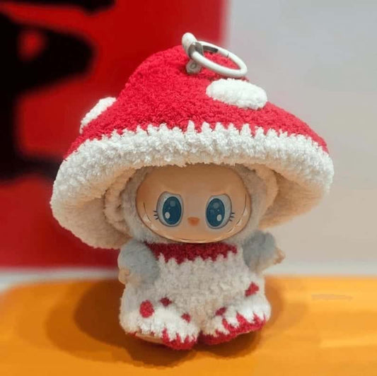 Handmade Crochet Clothes for Labubu Doll | Cute Mushroom Theme Outfit