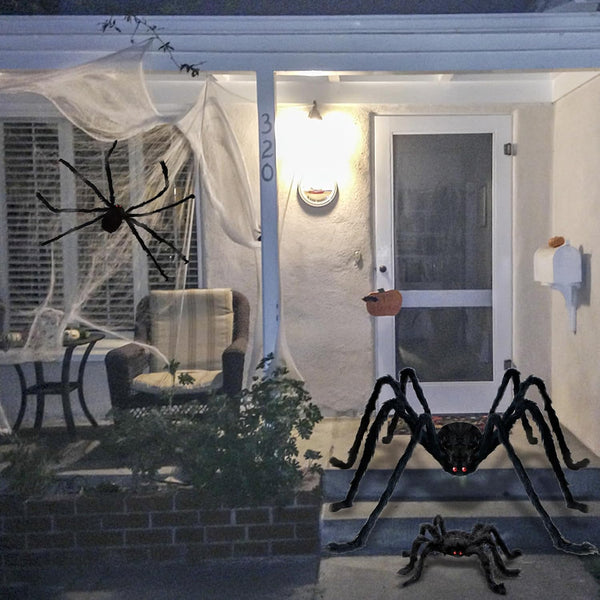 Big Spider Halloween Decorations Realistic Scary