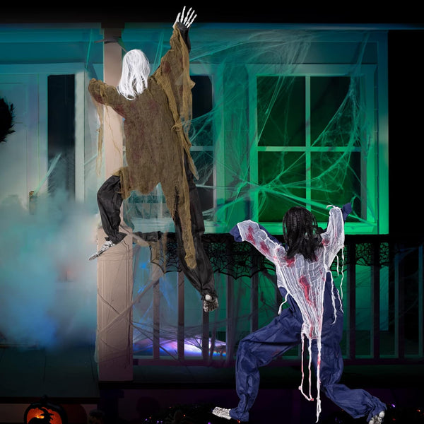 Halloween Climbing Zombies Wall Decoration Outdoor