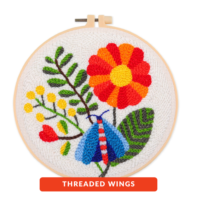 Round Punch Needle Kits – Beginner-Friendly DIY Embroidery for Relaxing Wall Art