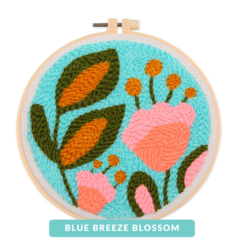 Round Punch Needle Kits – Beginner-Friendly DIY Embroidery for Relaxing Wall Art