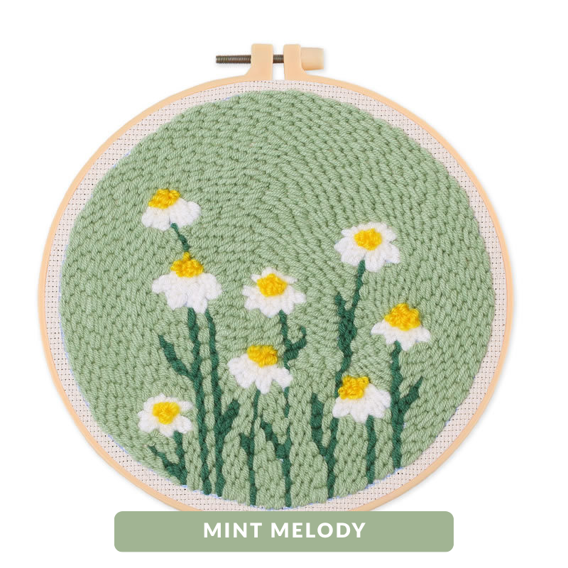 Round Punch Needle Kits – Beginner-Friendly DIY Embroidery for Relaxing Wall Art
