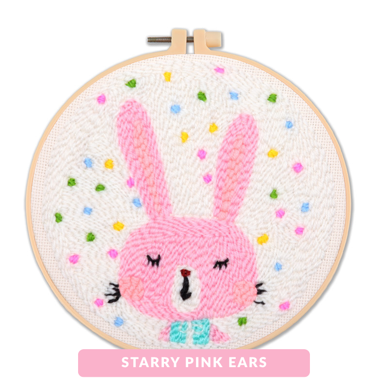 Round Punch Needle Kits – Beginner-Friendly DIY Embroidery for Relaxing Wall Art