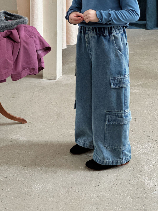 Girls Multi-Pocket Overalls | Casual Trousers for Kids