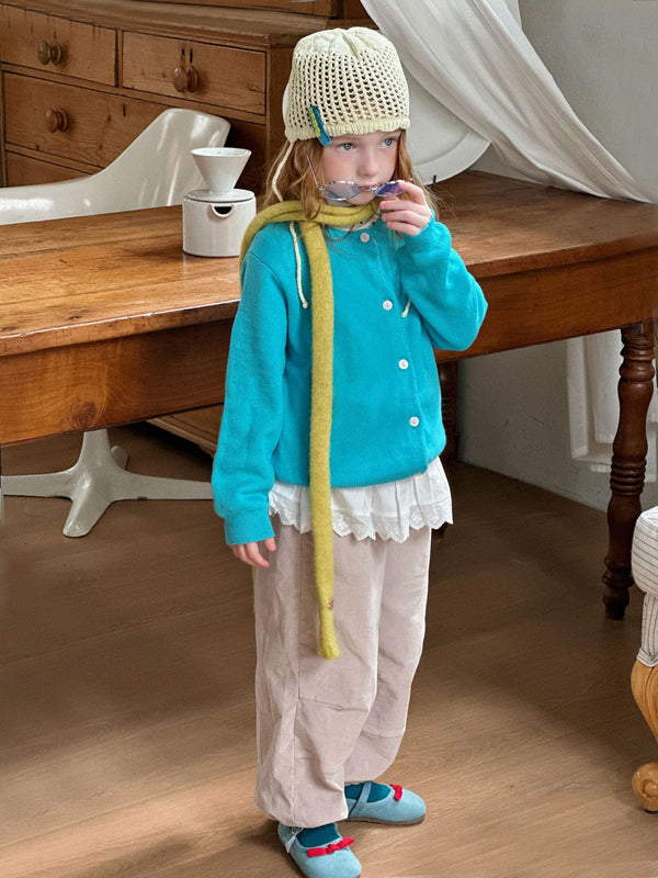 Girls Corduroy Pants | Loose Cotton Jogger Trousers