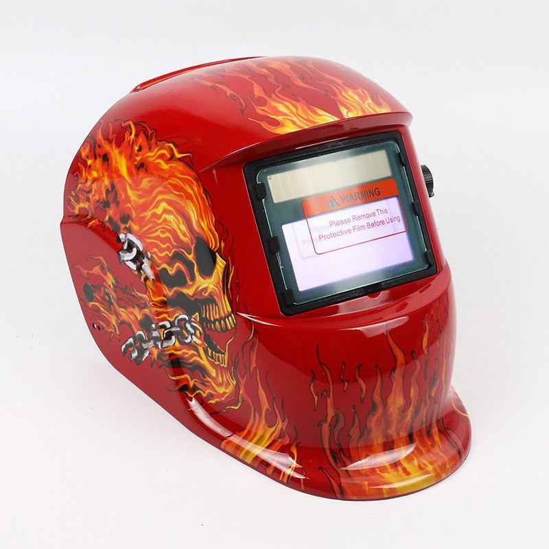 Red Skull Welding Helmet
