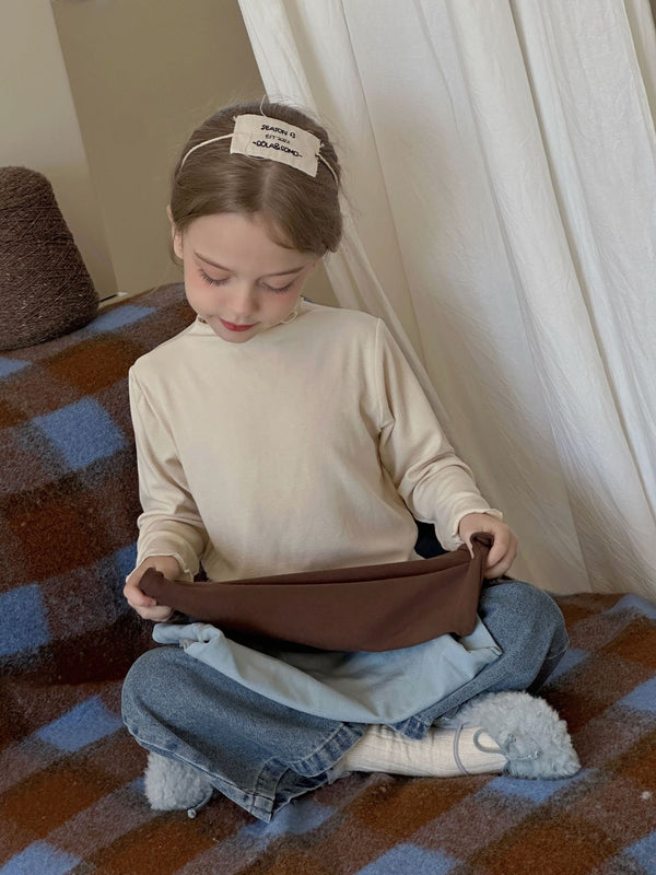 Girls Base Layer Shirt | Stretch Long Sleeve Knit Top