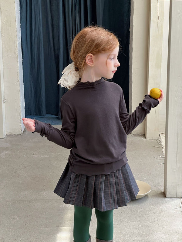 Girls Plaid Skirt | Casual Pleated Short Skirt with Safety Shorts