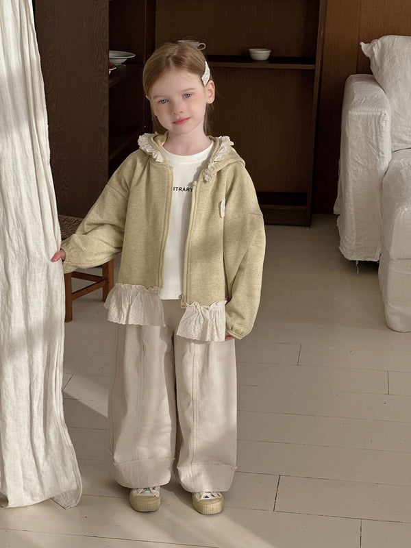 Girls Cotton Pants | Solid Color Straight Casual Trousers