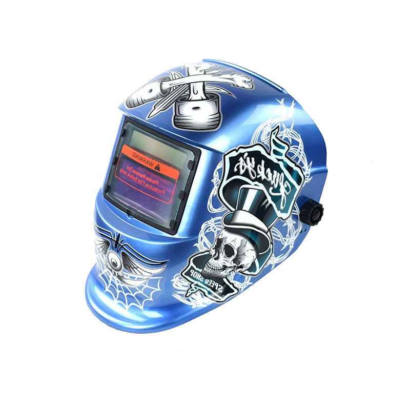 Blue Pirate Welding Helmet