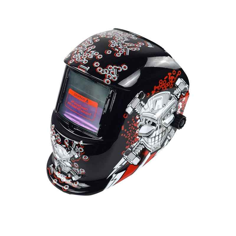 Skull With Screws Welding Helmet